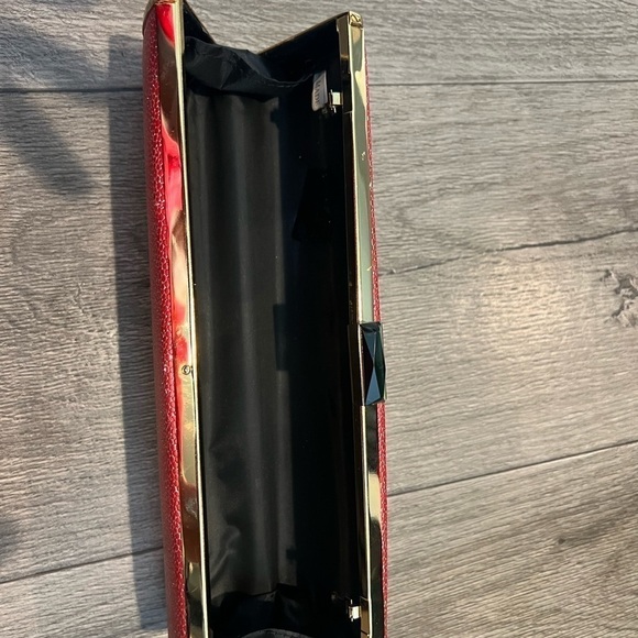 Pink and gold Box clutch, NWOT - Picture 3 of 3